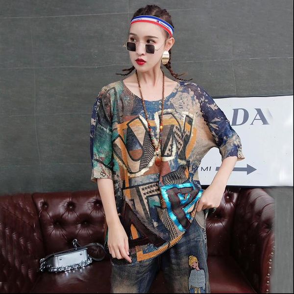 streetwear style letter print knitted pullover 2021 summer korea fashion loose bronzing sweater tide drop shipping, White;black
streetwear style letter print knitted pullover 2021 summer korea fashion loose bronzing sweater tide drop shipping, White;black