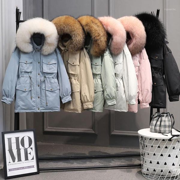 new winter jackets women white duck down large natural raccoon fur coat hooded parkas female sash tie up snow outwear1, Black
new winter jackets women white duck down large natural raccoon fur coat hooded parkas female sash tie up snow outwear1, Black