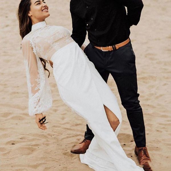 new sleeve 2021 mermaid wedding es long high neck elegant bridal party lace appliques split formal vestidos de mariage 9sd8, White
new sleeve 2021 mermaid wedding es long high neck elegant bridal party lace appliques split formal vestidos de mariage 9sd8, White