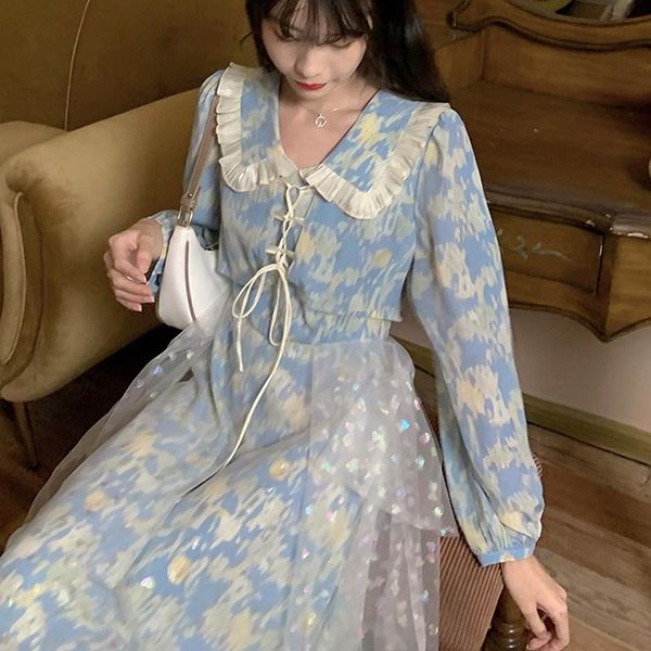 casual dresses lace-up mesh long dress women vintage elegant bandage party french fairy gothic y2k kawaii bodycon 2021 fall, Black;gray
casual dresses lace-up mesh long dress women vintage elegant bandage party french fairy gothic y2k kawaii bodycon 2021 fall, Black;gray