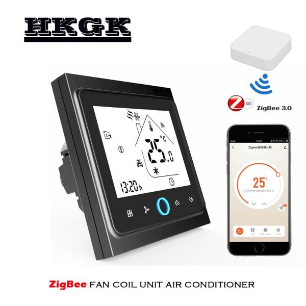 smart home control smartlife app air conditioning zigbee thermostat, 2p fan coil temperature controller,connect with wireless gateway hub
smart home control smartlife app air conditioning zigbee thermostat, 2p fan coil temperature controller,connect with wireless gateway hub