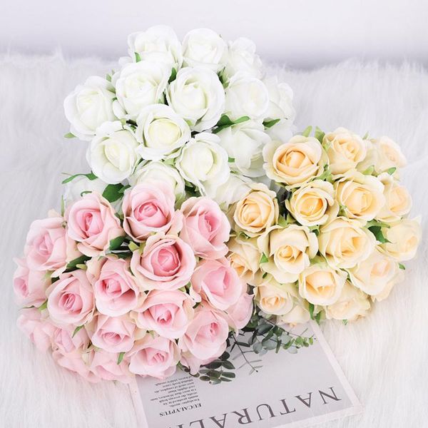 decorative flowers & wreaths 20pcs/bouquet artificial silk rose 20cm bridal bouquets simulation flannel home party wedding decoration
decorative flowers & wreaths 20pcs/bouquet artificial silk rose 20cm bridal bouquets simulation flannel home party wedding decoration