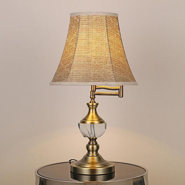table lamps european switching light crystal lamp rocker arm fabric bedside bedroom deask adjustable e27 desk
table lamps european switching light crystal lamp rocker arm fabric bedside bedroom deask adjustable e27 desk