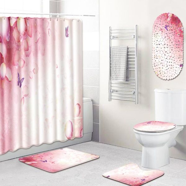 bath mats shower curtain bathroom mat five-piece set toilet waterproof absorbent carpet room
bath mats shower curtain bathroom mat five-piece set toilet waterproof absorbent carpet room
