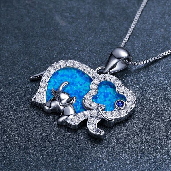 pendant necklaces rose gold silver color chain necklace female cute elephant white blue opal animal for women wedding
pendant necklaces rose gold silver color chain necklace female cute elephant white blue opal animal for women wedding