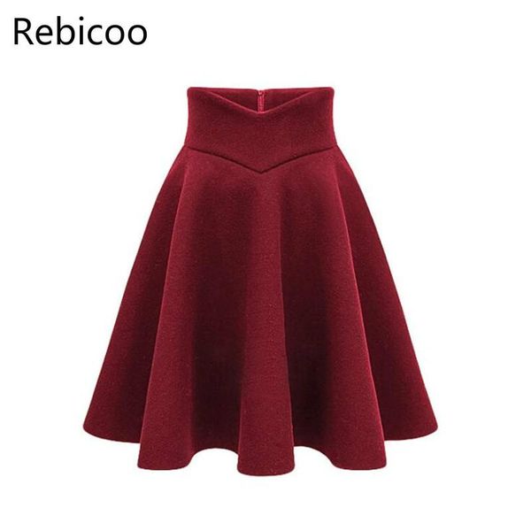 skirts high waist thick wool skirt 2021 autumn winter wine red gray black pleated casual female elegant vintage warm
skirts high waist thick wool skirt 2021 autumn winter wine red gray black pleated casual female elegant vintage warm