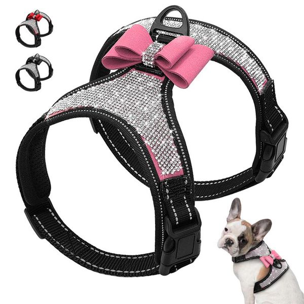 sktn reflective dog harness nylon pitbull pug small medium-sized dog harness vest bling bow accessories
sktn reflective dog harness nylon pitbull pug small medium-sized dog harness vest bling bow accessories