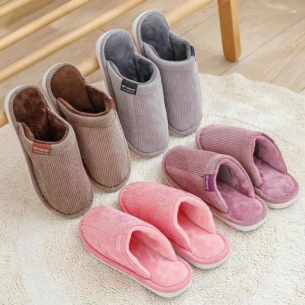 slippers couple home soft slides winter casual basic comfortable stripe indoor flat anti-skid warm pantoufle, Black
slippers couple home soft slides winter casual basic comfortable stripe indoor flat anti-skid warm pantoufle, Black