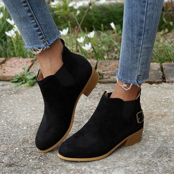 boots autumn and winter women's cashmere single ankle flat shoes fashion all-match personality, Black
boots autumn and winter women's cashmere single ankle flat shoes fashion all-match personality, Black