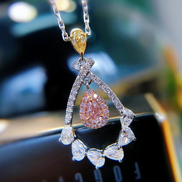pendant necklaces exquisite hollow water drop necklace luxury crystal cubic zircon fashion jewelry for women wedding engagement, Silver
pendant necklaces exquisite hollow water drop necklace luxury crystal cubic zircon fashion jewelry for women wedding engagement, Silver