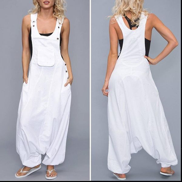 womens loose jumpsuits harem pants wide leg pants sleeveless pockets bib jumpsuit siamese trousers for ladies large size s 5xl, Black;white
womens loose jumpsuits harem pants wide leg pants sleeveless pockets bib jumpsuit siamese trousers for ladies large size s 5xl, Black;white
