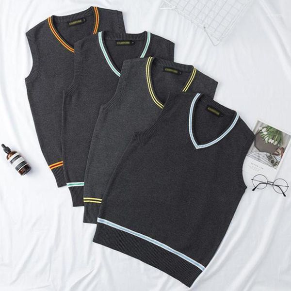 autumn winter sleeveless knit sweater vest men korean style vintage casual patchwork v-neck pullover tank outerwear1, Black;white
autumn winter sleeveless knit sweater vest men korean style vintage casual patchwork v-neck pullover tank outerwear1, Black;white