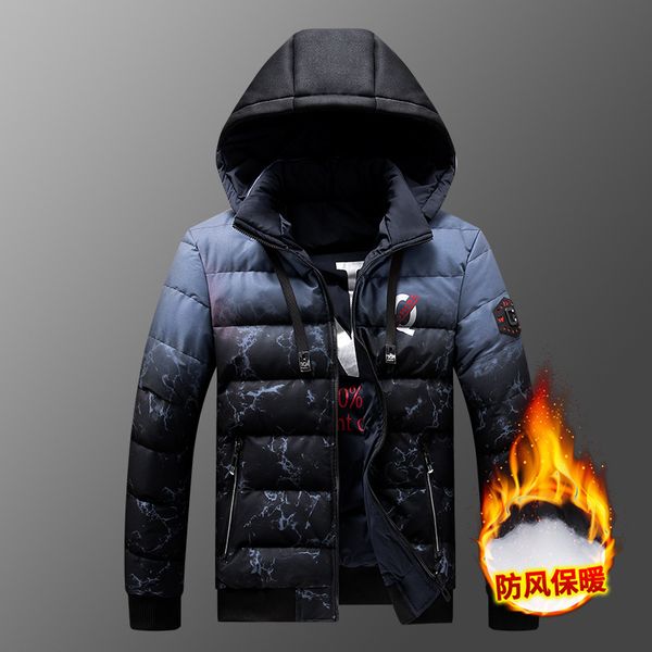 winter new coat with detachable collar and double-sided warm casual men's cotton cloth, Black
winter new coat with detachable collar and double-sided warm casual men's cotton cloth, Black