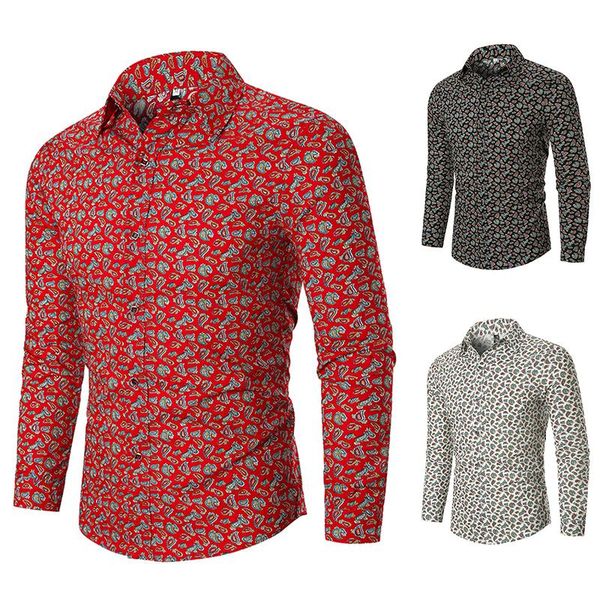 new fashion turtleneck long-sleeve flower shirt men's fashion slim shirt men's casual long-sleeve, White;black
new fashion turtleneck long-sleeve flower shirt men's fashion slim shirt men's casual long-sleeve, White;black