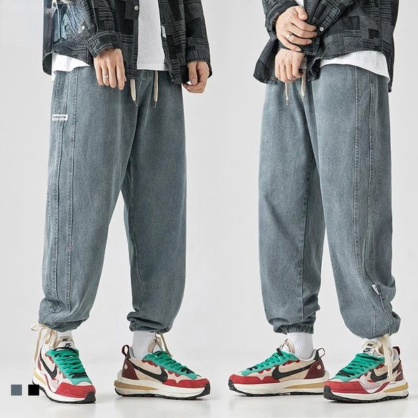 men's jeans 2021 autumn and winter japanese fashion loose men clothing street straight leggings two-wear trendy long pants, Blue
men's jeans 2021 autumn and winter japanese fashion loose men clothing street straight leggings two-wear trendy long pants, Blue