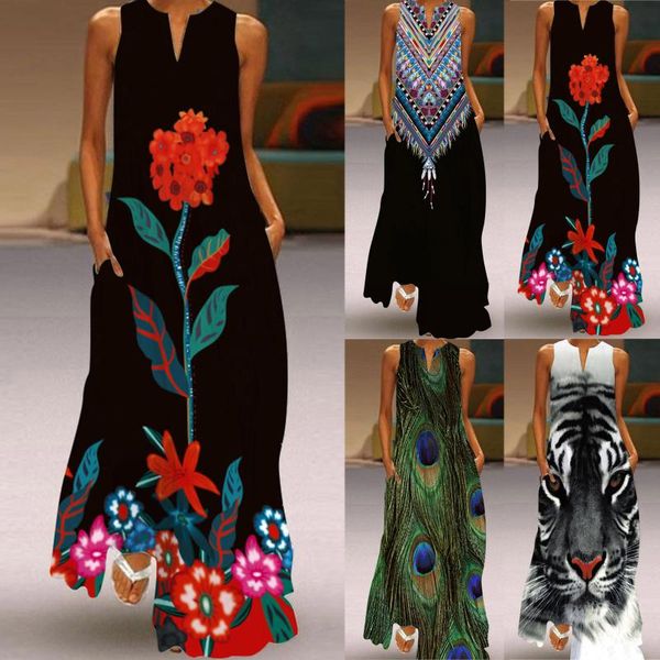 casual dresses 2021 girl long sale plus size peacock feather green dresssummer woman sleeveless beach maxi dress for women, Black;gray
casual dresses 2021 girl long sale plus size peacock feather green dresssummer woman sleeveless beach maxi dress for women, Black;gray