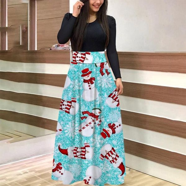 casual dresses snowman santa claus printed vintage christmas dress women autumn winter o neck long sleeve party elegant ladies, Black;gray
casual dresses snowman santa claus printed vintage christmas dress women autumn winter o neck long sleeve party elegant ladies, Black;gray