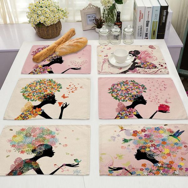 mats & pads flower butterfly girl cotton linen pad pattern kitchen placemat bowl cup mat dining table 42*32cm home decor pm0043
mats & pads flower butterfly girl cotton linen pad pattern kitchen placemat bowl cup mat dining table 42*32cm home decor pm0043