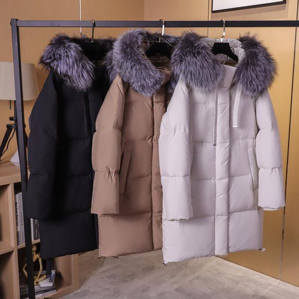 big fur with hat thick fashion all-match mid-length womens intellectual elegant high-end elegant foreign trade down jacket, Black
big fur with hat thick fashion all-match mid-length womens intellectual elegant high-end elegant foreign trade down jacket, Black