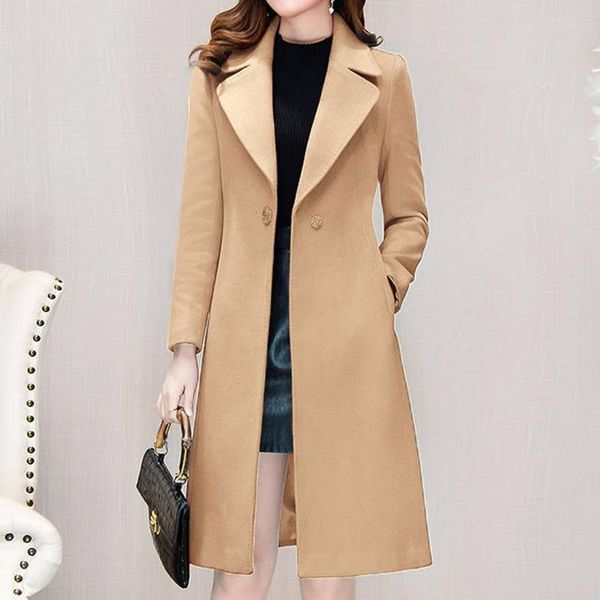 women's wool & blends jaycosin women slim autumn winter coat long trench turn-down collar female casual office lady outwear chic 1101, Black
women's wool & blends jaycosin women slim autumn winter coat long trench turn-down collar female casual office lady outwear chic 1101, Black