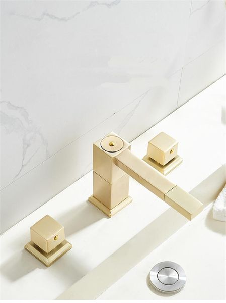 nordic luxury brushed and cold water faucet bathroom household three-hole basin golden faucet home bathtub basin taps
nordic luxury brushed and cold water faucet bathroom household three-hole basin golden faucet home bathtub basin taps