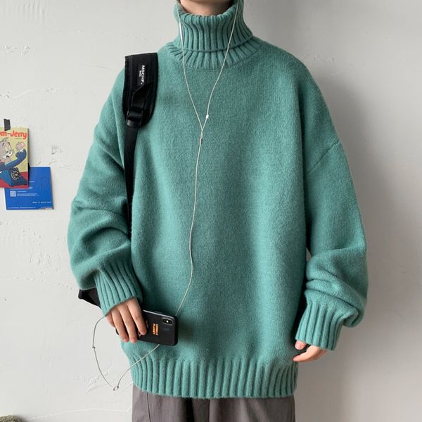 2021 new winter turtleneck sweater men's warm fashion casual knit pullover men streetwear loose knitting sweaters mens clothes -2xl i4, White;black
2021 new winter turtleneck sweater men's warm fashion casual knit pullover men streetwear loose knitting sweaters mens clothes -2xl i4, White;black