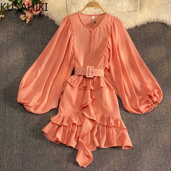 kusahiki korean lantern sleeve women dresses irregular ruffle patchwork seaside holiday vestidos belt slim waist dress 6g987 210602, Black;gray
kusahiki korean lantern sleeve women dresses irregular ruffle patchwork seaside holiday vestidos belt slim waist dress 6g987 210602, Black;gray