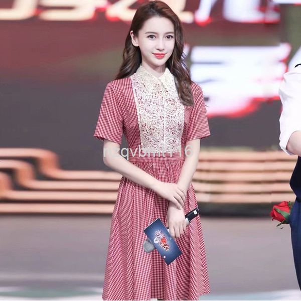 casual dresses yang ying vs wang ziwen star same summer women's lapel short imperial plaid water-soluble waist hem skirt, Black;gray
casual dresses yang ying vs wang ziwen star same summer women's lapel short imperial plaid water-soluble waist hem skirt, Black;gray