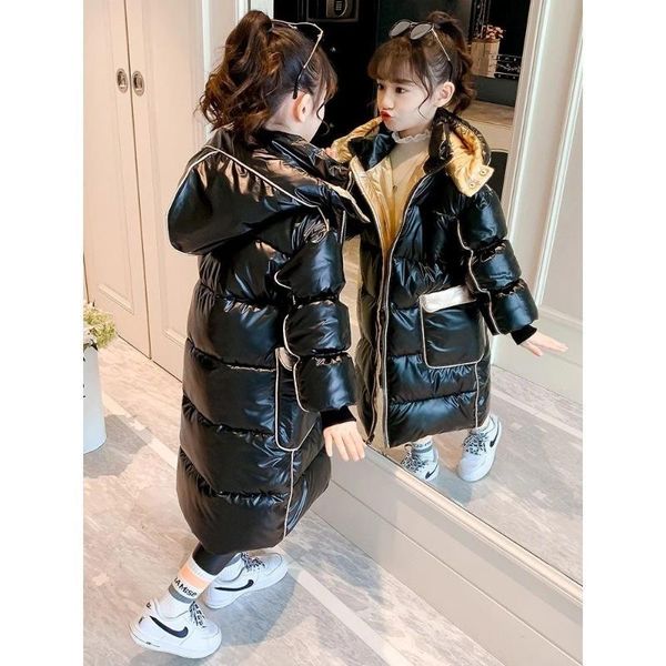 down coat girls shiny padded jacket winter clothes children's disposable quilted mid-length western, Blue;gray
down coat girls shiny padded jacket winter clothes children's disposable quilted mid-length western, Blue;gray