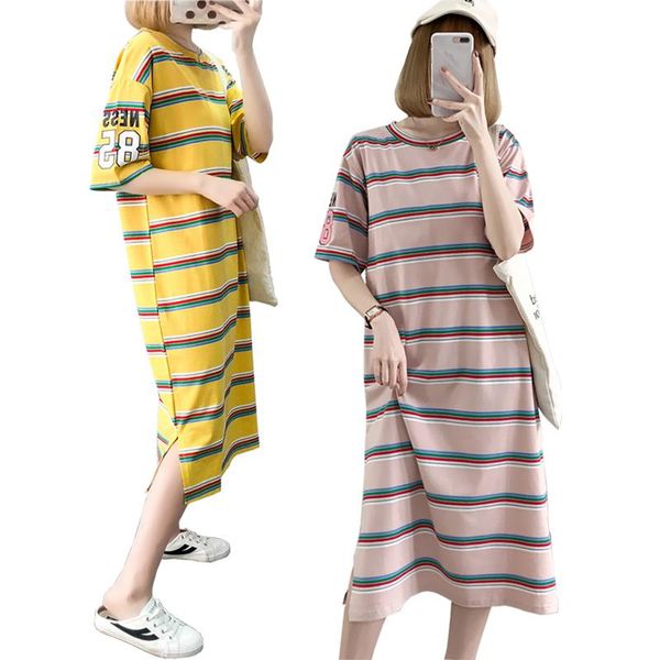 maternity dresses short sleeve wide stripe summer breastfeeding clothes pregnant nursing clothing women's, White
maternity dresses short sleeve wide stripe summer breastfeeding clothes pregnant nursing clothing women's, White