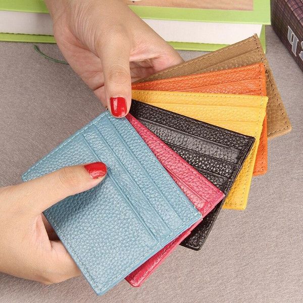 card holders pu leather women men fashion business wallet purses holder money coin clips sollid thin for organizer, Brown;gray 
card holders pu leather women men fashion business wallet purses holder money coin clips sollid thin for organizer, Brown;gray