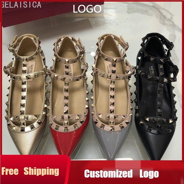 sandals brand v rivet shoes women flat spring 2021 leather shallow mouth pointed toe fashion 34-43, Black
sandals brand v rivet shoes women flat spring 2021 leather shallow mouth pointed toe fashion 34-43, Black