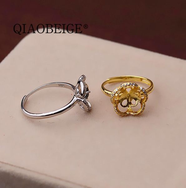 cluster rings qiaobeige 925 terling pearl ring flower shaped for fashion party jewelry findings components charming beauty, Golden;silver
cluster rings qiaobeige 925 terling pearl ring flower shaped for fashion party jewelry findings components charming beauty, Golden;silver