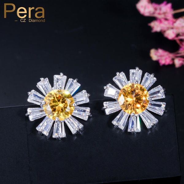 stud pera romantic cute sterling silver 925 ear jewelry big sun flower shape yellow white ctystal stone earrings for women e080, Golden;silver
stud pera romantic cute sterling silver 925 ear jewelry big sun flower shape yellow white ctystal stone earrings for women e080, Golden;silver