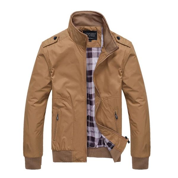 men's jackets 2021 mens spring autumn casual coats solid color sportswear stand collar slim male bomber 5xl, Black;brown
men's jackets 2021 mens spring autumn casual coats solid color sportswear stand collar slim male bomber 5xl, Black;brown