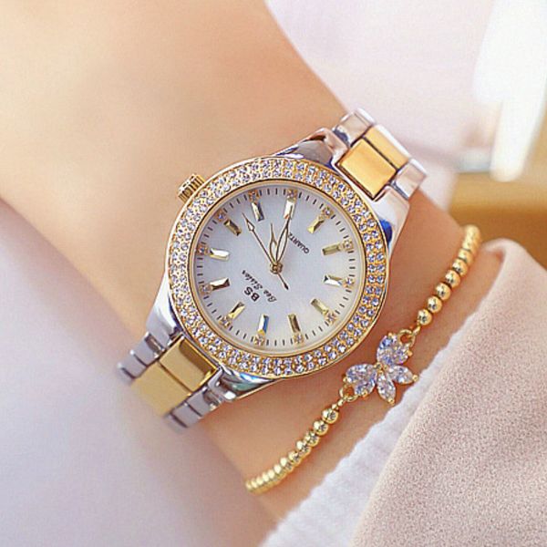 fashion luxury women watches diamond ladies quartz wristwatches stainless steel gold silver clock female watch relogio feminino 210310, Slivery;brown
fashion luxury women watches diamond ladies quartz wristwatches stainless steel gold silver clock female watch relogio feminino 210310, Slivery;brown