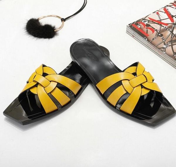 slippers pink leather braid cut-outs women flats square toe comfort summer beach slided shoes woman big size 41 42, Black
slippers pink leather braid cut-outs women flats square toe comfort summer beach slided shoes woman big size 41 42, Black
