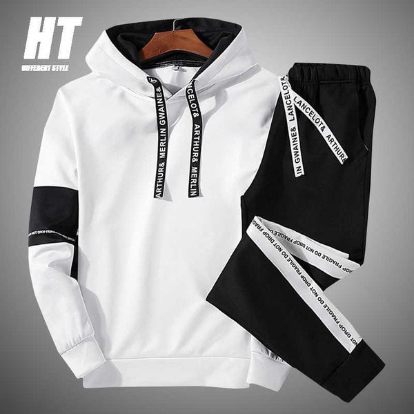 men's casual tracksuit sportswear men hooded sweatshirt patchwork fashion slim fit gym fitness 2 pc+pants jogging sets 210603, Gray
men's casual tracksuit sportswear men hooded sweatshirt patchwork fashion slim fit gym fitness 2 pc+pants jogging sets 210603, Gray