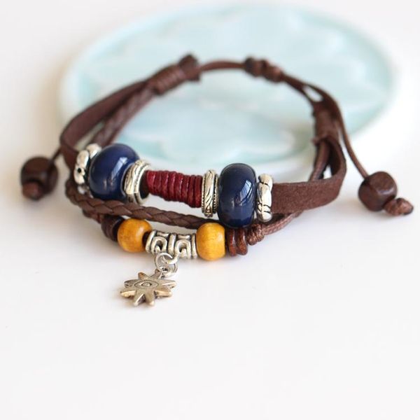 charm bracelets 2021 original ceramic bracelet & bangles for men punk jewelry leather women red blue beads, Golden;silver
charm bracelets 2021 original ceramic bracelet & bangles for men punk jewelry leather women red blue beads, Golden;silver