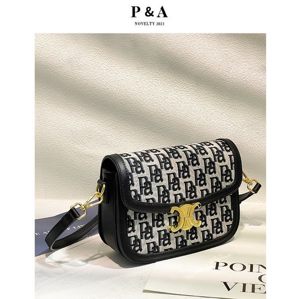 handbag bag women's net red 2021 spring fashion arc de triomphe single shoulder messenger versatile foreign style canvas saddle, Black;red
handbag bag women's net red 2021 spring fashion arc de triomphe single shoulder messenger versatile foreign style canvas saddle, Black;red