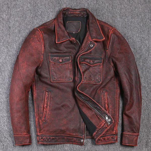 men's leather & faux 2021 autumn winter classic casual fashion natural cowhide jacket mens genuine clothes vintage biker coat e426, Black
men's leather & faux 2021 autumn winter classic casual fashion natural cowhide jacket mens genuine clothes vintage biker coat e426, Black