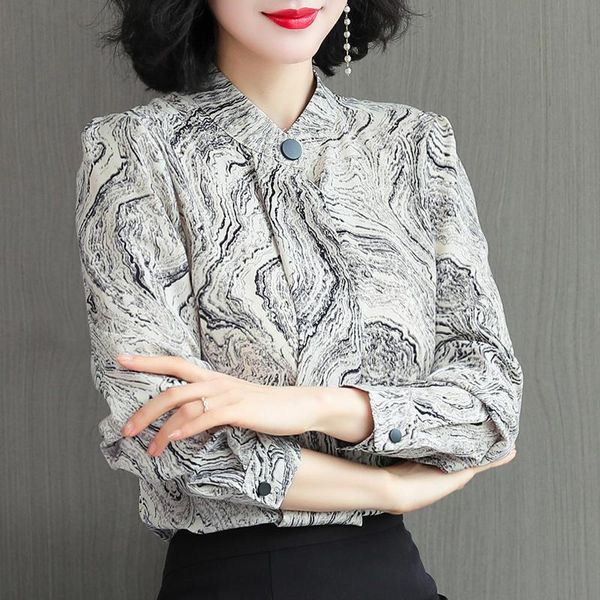 women's blouses & shirts vintage blusas blouse women elegant casual print long sleeve shirt office ladies mujer loose streetwear femme, White
women's blouses & shirts vintage blusas blouse women elegant casual print long sleeve shirt office ladies mujer loose streetwear femme, White