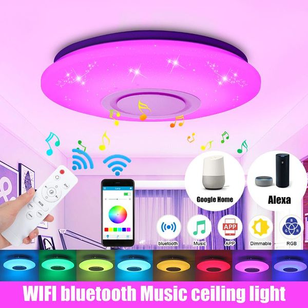 ceiling lights 100w wifi modern rgb led light phone app remote control bluetooth smart music lamp dimmable works with alexa google home
ceiling lights 100w wifi modern rgb led light phone app remote control bluetooth smart music lamp dimmable works with alexa google home