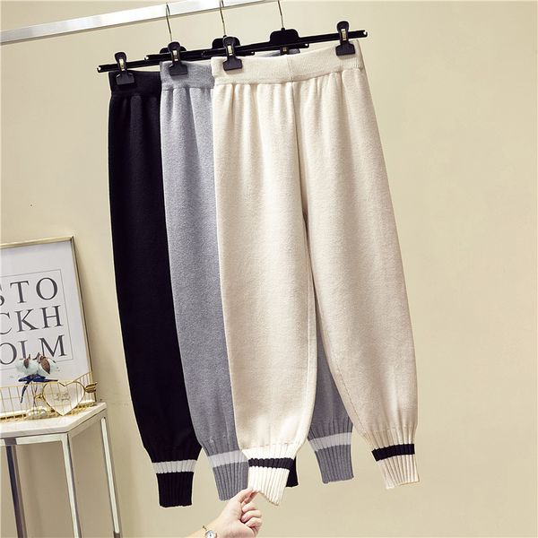 2021 new autumn winter patns women slim high knitted trousers fashion korean casual elastic waist pencil pant pf9m, Black;white
2021 new autumn winter patns women slim high knitted trousers fashion korean casual elastic waist pencil pant pf9m, Black;white