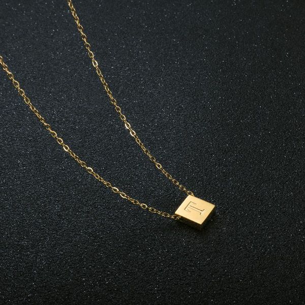 chains initial a-z letter necklace women square charm pendant for stainless steel fashion jewelry, Silver
chains initial a-z letter necklace women square charm pendant for stainless steel fashion jewelry, Silver