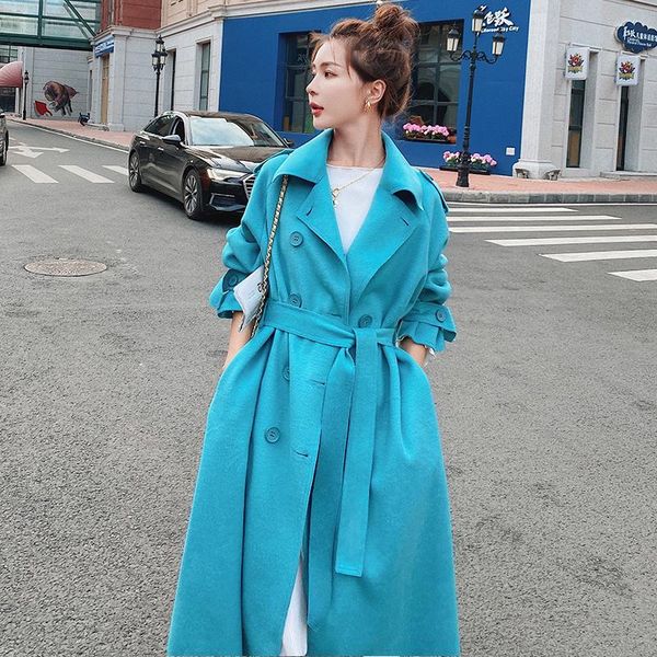 women's wool & blends double-sided woolen coat winter 2021 loose temperament belt cashmere jacket windbreaker outwear, Black
women's wool & blends double-sided woolen coat winter 2021 loose temperament belt cashmere jacket windbreaker outwear, Black