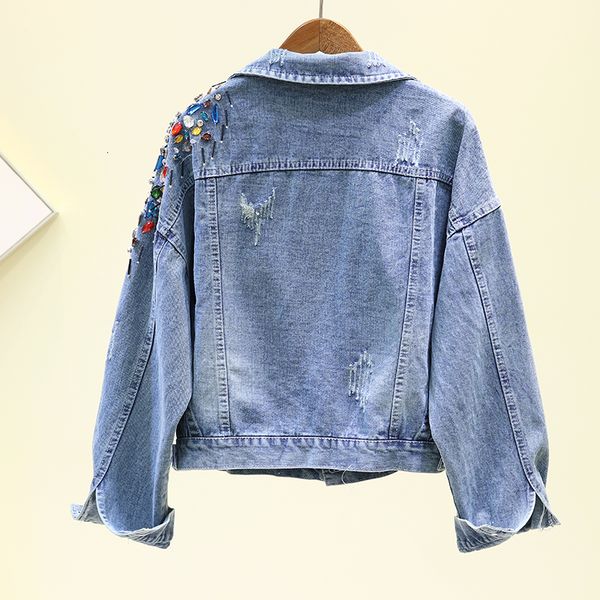 2021 spring autumn fashion beading diamonds denim women vintage blue outwear korean loose basic jeans jacket coat female y8ut, Black;brown
2021 spring autumn fashion beading diamonds denim women vintage blue outwear korean loose basic jeans jacket coat female y8ut, Black;brown