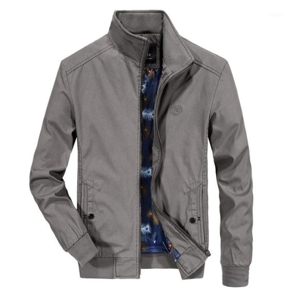 men's jackets spring autumn casual solid jacket men overcoat quality cotton clothing stand collar zipper outwear male w2132, Black;brown
men's jackets spring autumn casual solid jacket men overcoat quality cotton clothing stand collar zipper outwear male w2132, Black;brown