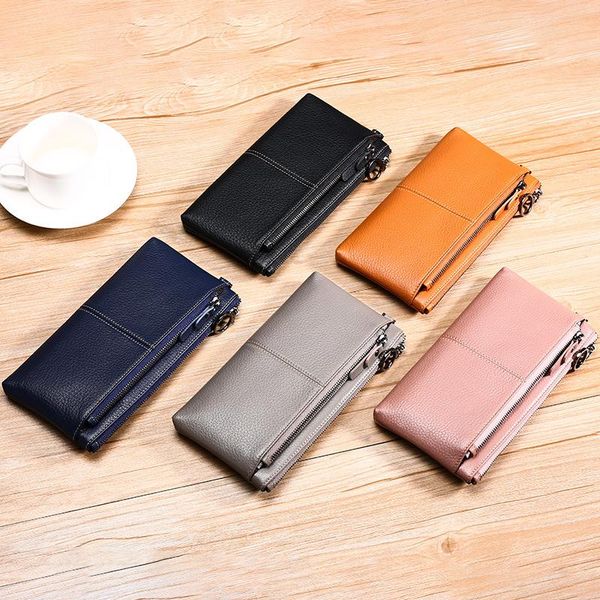 wallets leather clutch women's medium long double zip coin purse litchi pattern soft face female mobile phone bag, Red;black
wallets leather clutch women's medium long double zip coin purse litchi pattern soft face female mobile phone bag, Red;black