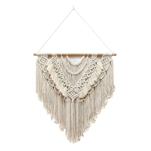 tapestries macrame wall hanging, bohemian cotton weave artwork, unique tassel tapestry used for bedroom and living room decoration
tapestries macrame wall hanging, bohemian cotton weave artwork, unique tassel tapestry used for bedroom and living room decoration